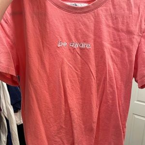 Dutch Bros Tee, Be Aware breast cancer awareness